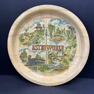 Astroworld Souvenir Tray Astroneedle Bamboo Shoot 610 Limited Alpine Sleighs Vtg